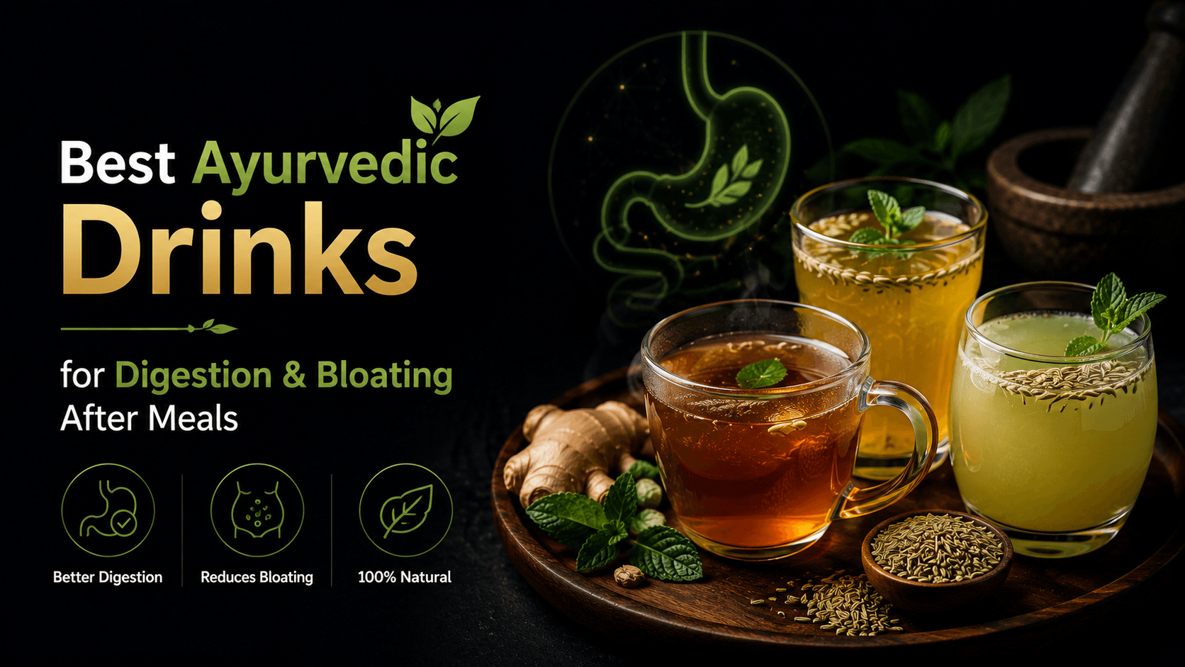 Best Ayurvedic Drinks for Digestion and Bloating After Meals