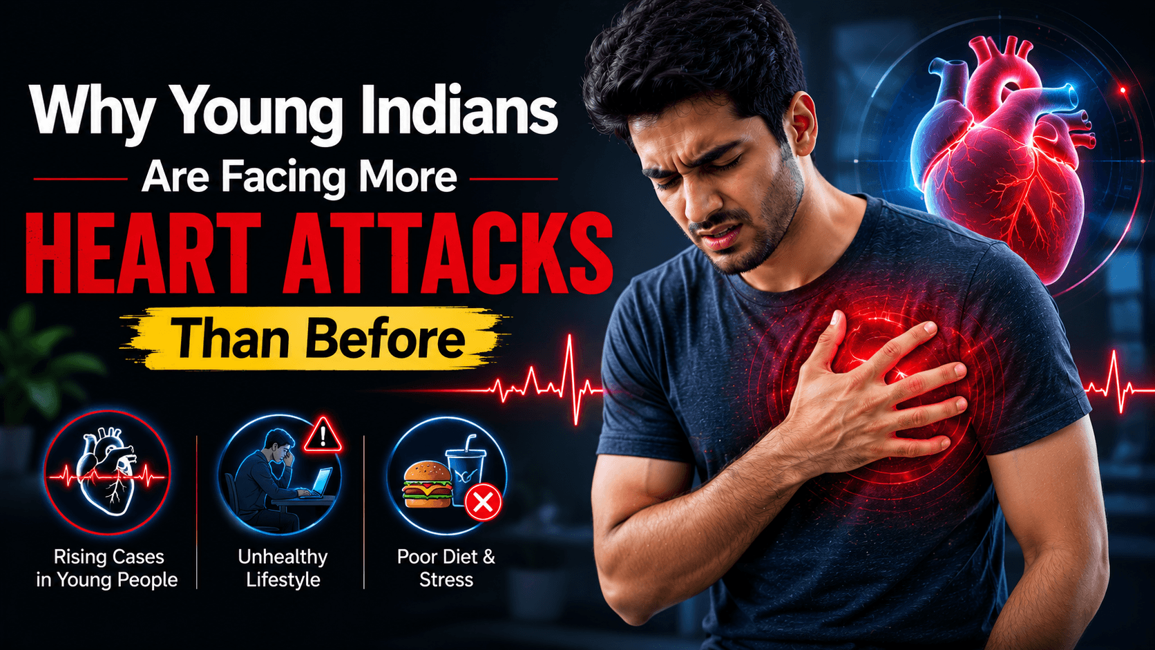 Why Young Indians Are Facing More Heart Attacks Than Before