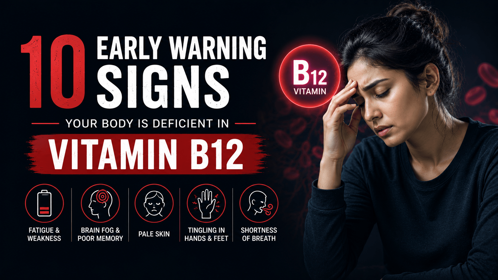 10 Early Warning Signs Your Body Is Deficient in Vitamin B12