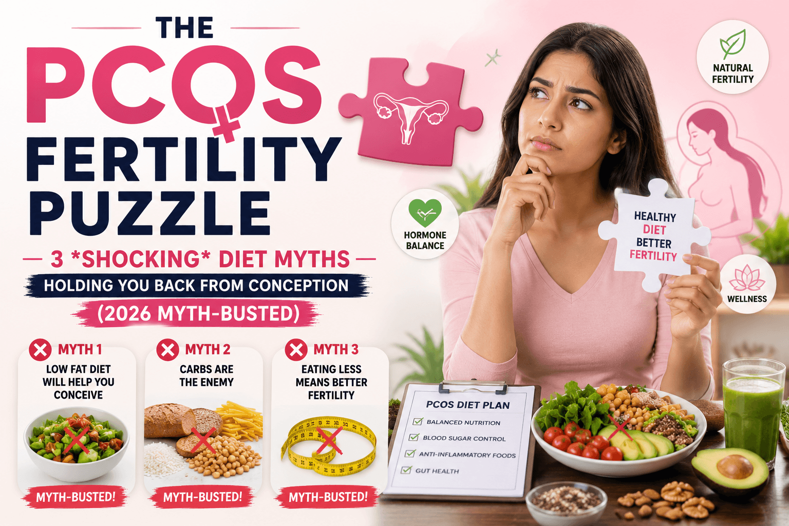 The PCOS Fertility Puzzle: 3 *Shocking* Diet Myths Holding You Back From Conception (2026 Myth-Buste